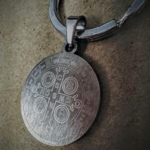 Chaveiro com medalha pequena de São Bento