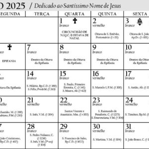 Calendário Litúrgico de 2025